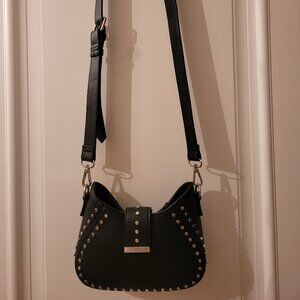 Black Studded Crossbody Bag